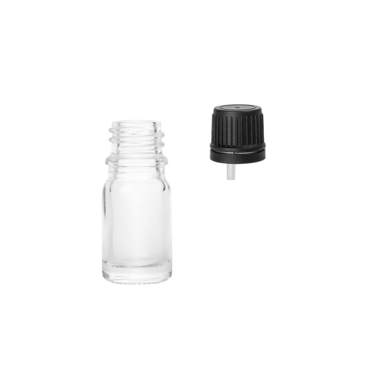 5ml Flint Euro Round + 18-415 Tamper-Evident Orifice Reducer Caps (255 Sets per Case)