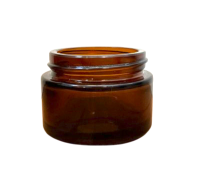 1oz 48-400 Straight-Sided Amber Cream Jar with Lid and Liner (288 Sets per Case)