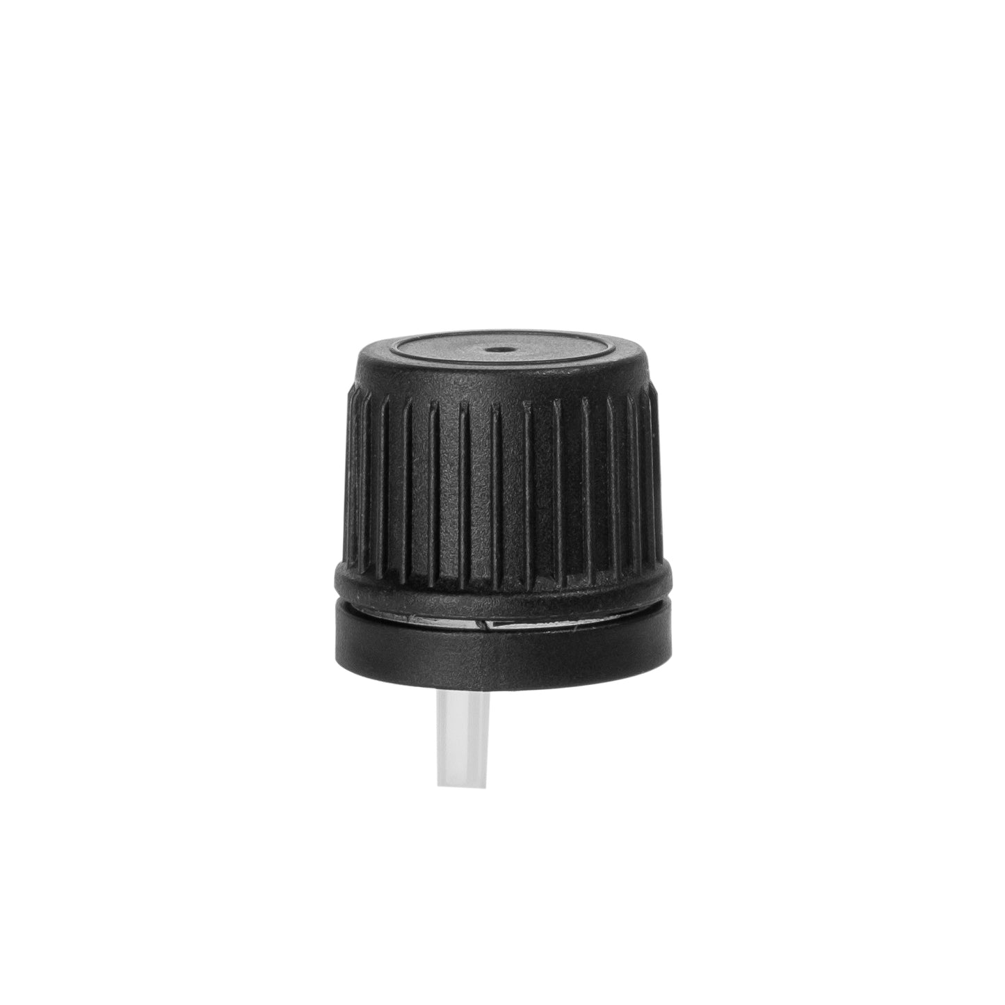 18-415 Black Tamper-Evident Orifice Reducer Screw Cap (660 Pieces per Case)